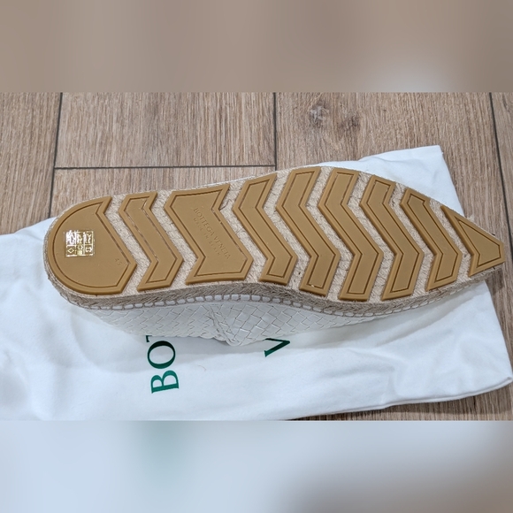 $1295 Mens BOTTEGA VENETA Intrecciato Leather Espadrilles White 45 US 12 - Picture 7 of 10